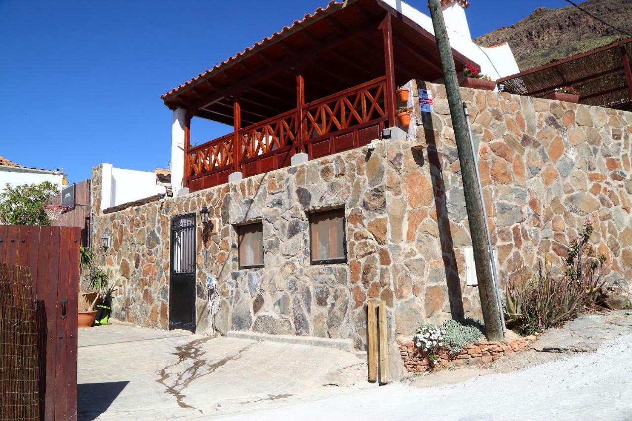 Casa Agustin Pool 27 ºc Villa Fataga Exterior photo